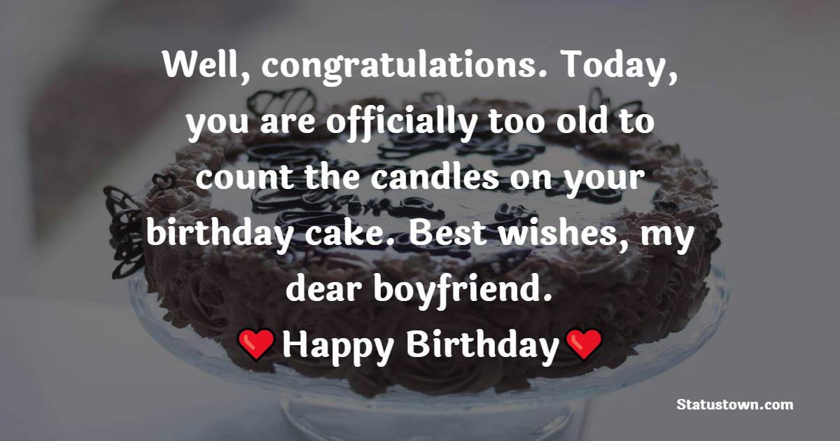 Emotional 2 Line Birthday wishes for Boyfriend