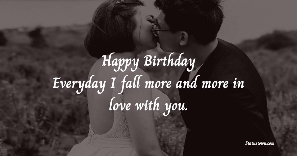 Unique 2 Line Birthday wishes for Boyfriend