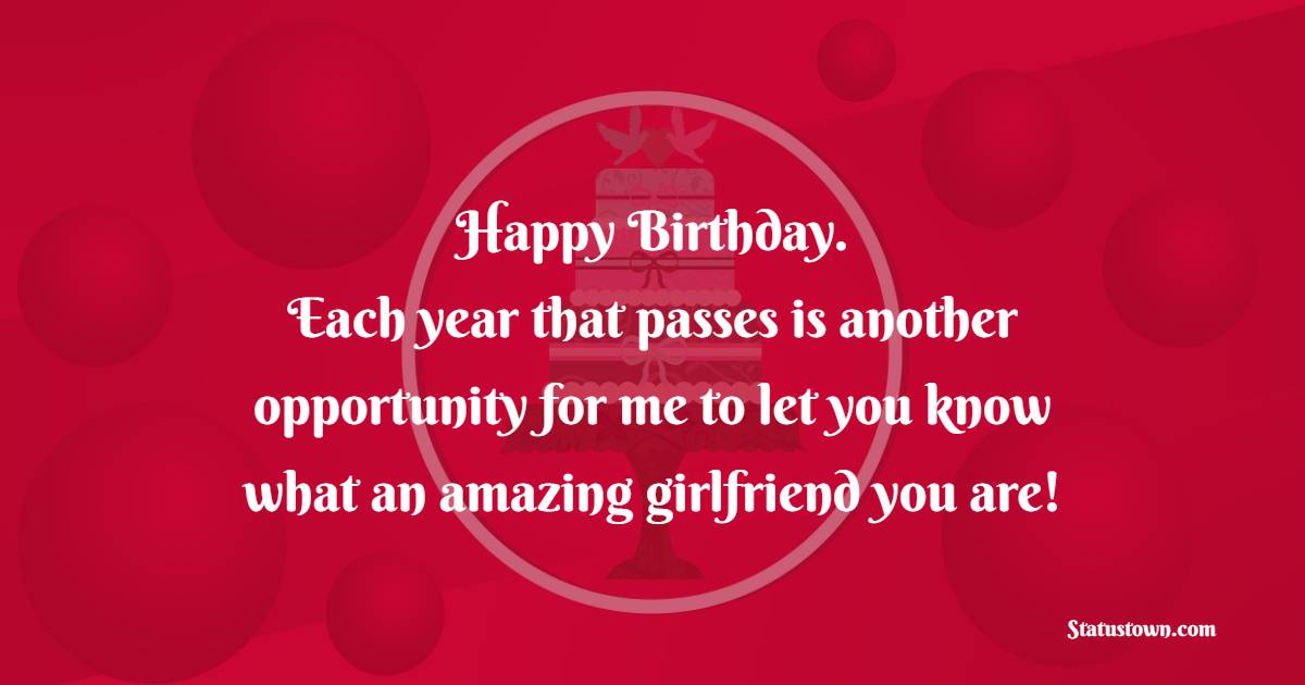 Short 2 Line Birthday wishes for Girlfriend