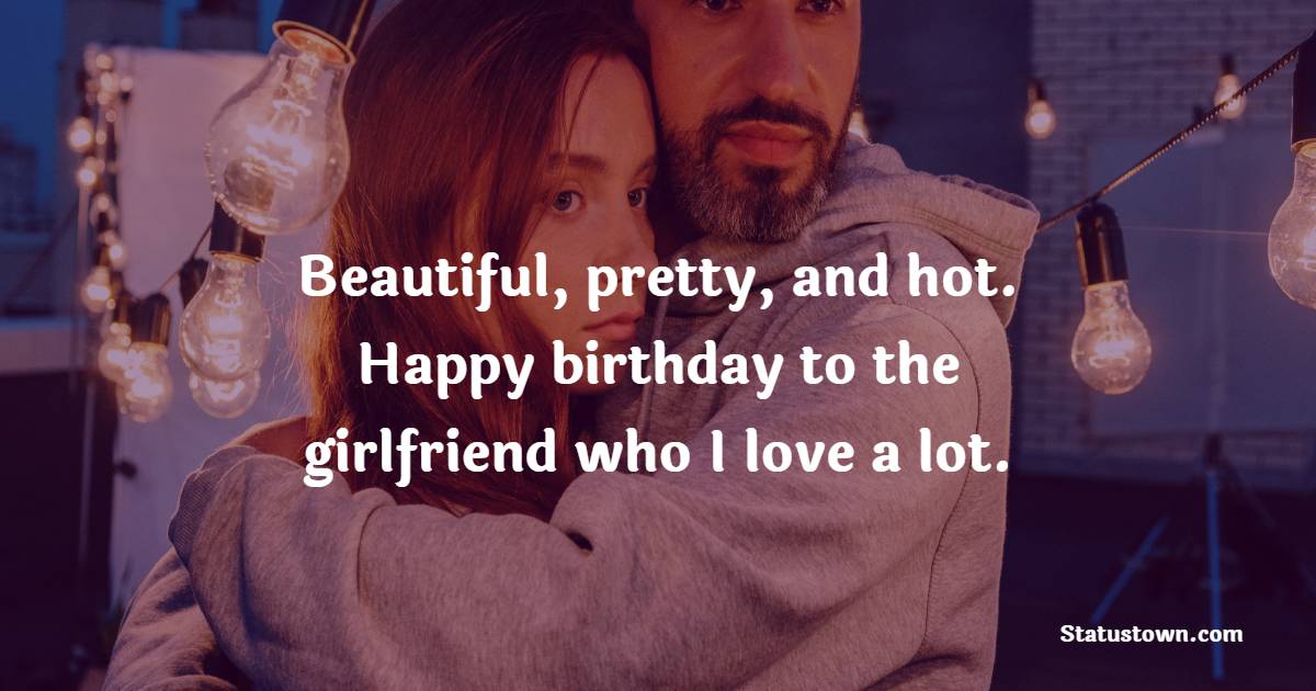 latest 2 Line Birthday wishes for Girlfriend
