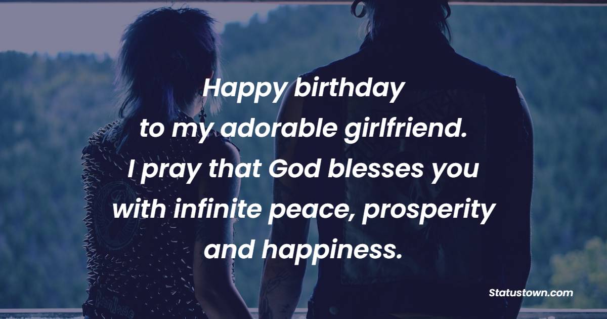2 Line Birthday wishes for Girlfriend
