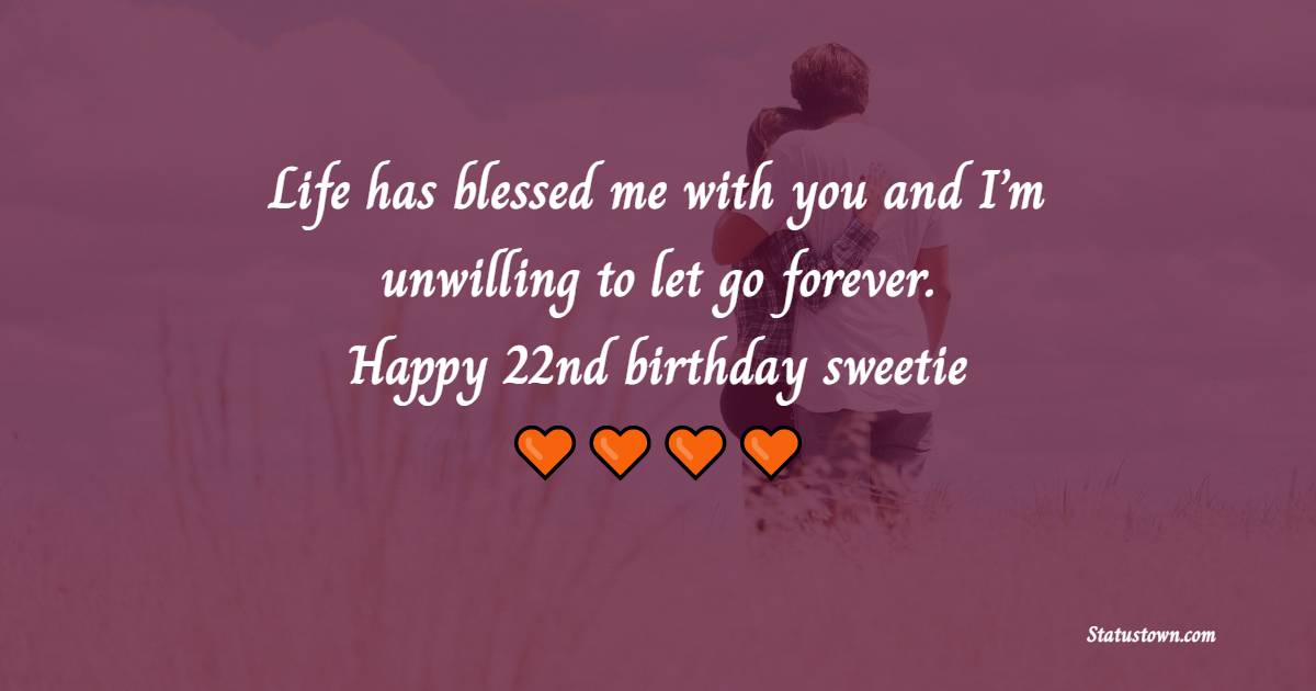 Unique 22nd Birthday Wishes for Boyfriend