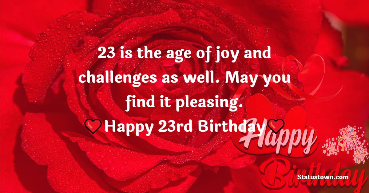 23rd Birthday Quotes
