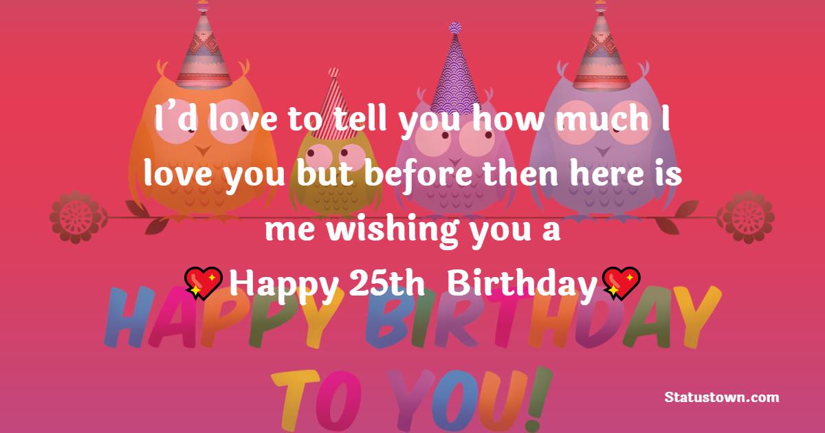 25th Birthday Wishes for Boyfriend