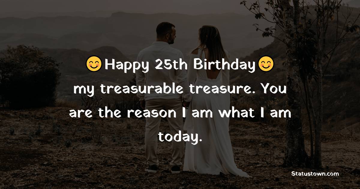 25th Birthday Wishes for Wife
