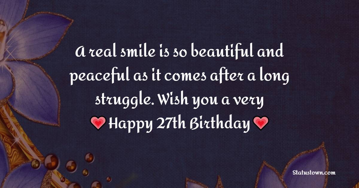 Sweet 27th Birthday Wishes