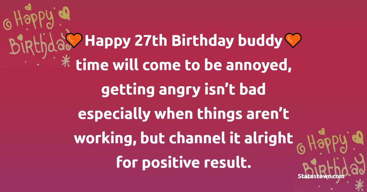 27th Birthday Wishes