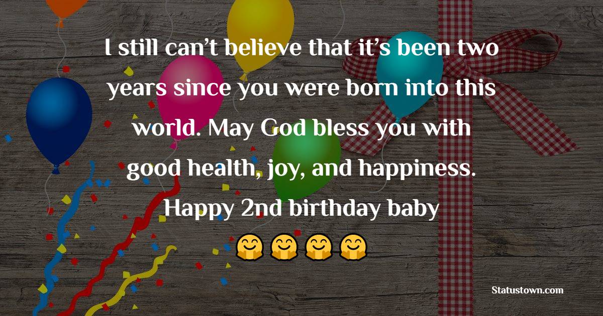 Simple 2nd Birthday Wishes