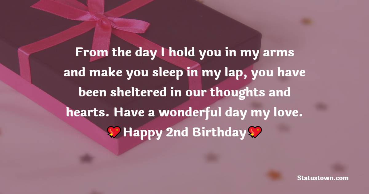 2nd Birthday Text for Baby Girl