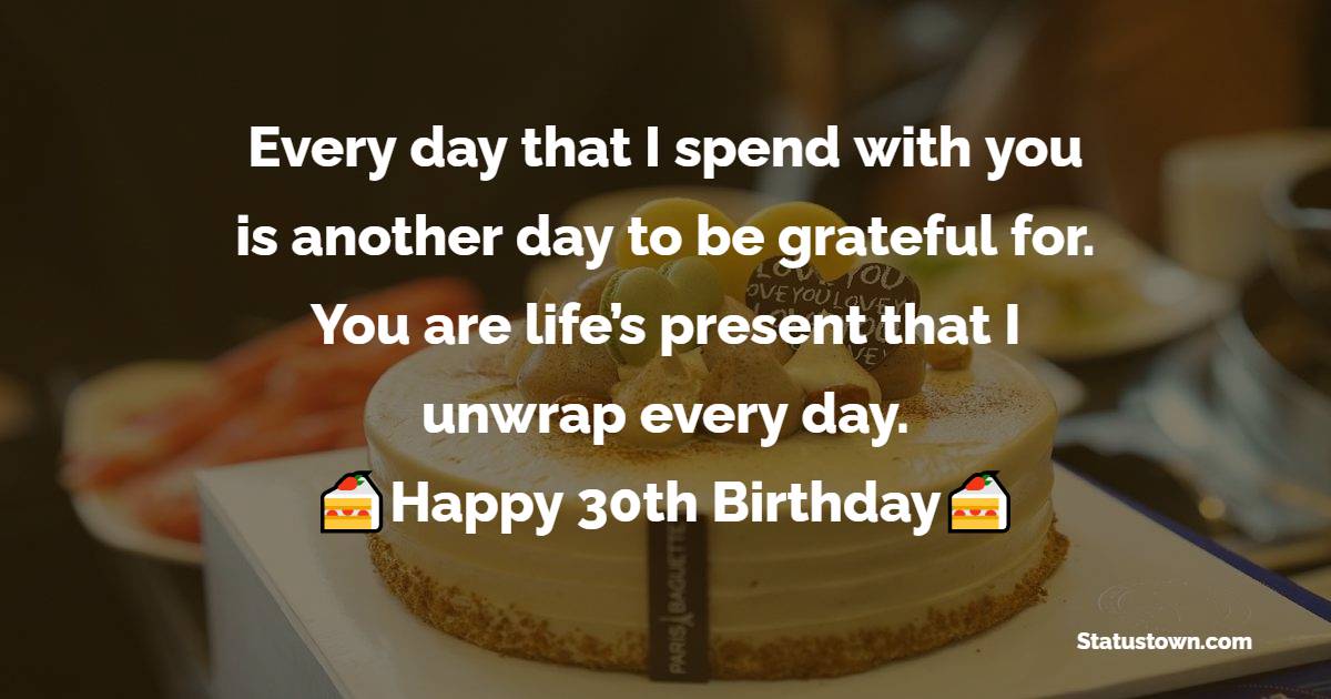 30th Birthday Wishes for Wife
