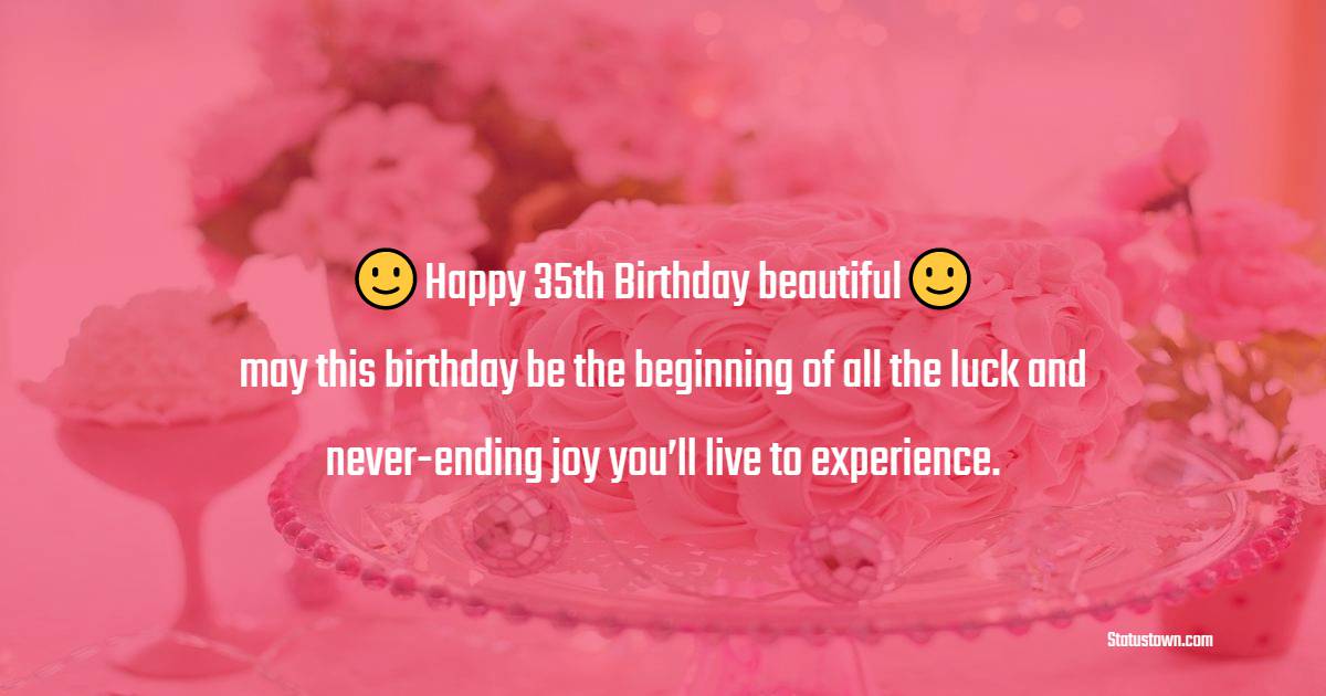 Top 35th Birthday Wishes