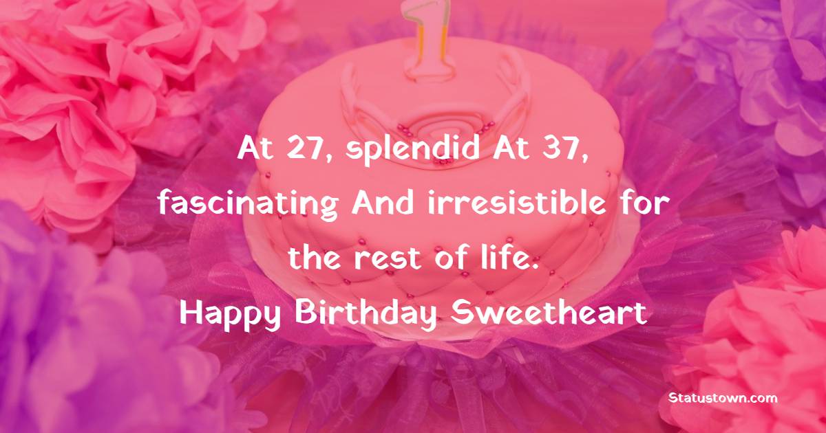 Amazing 37th Birthday Wishes