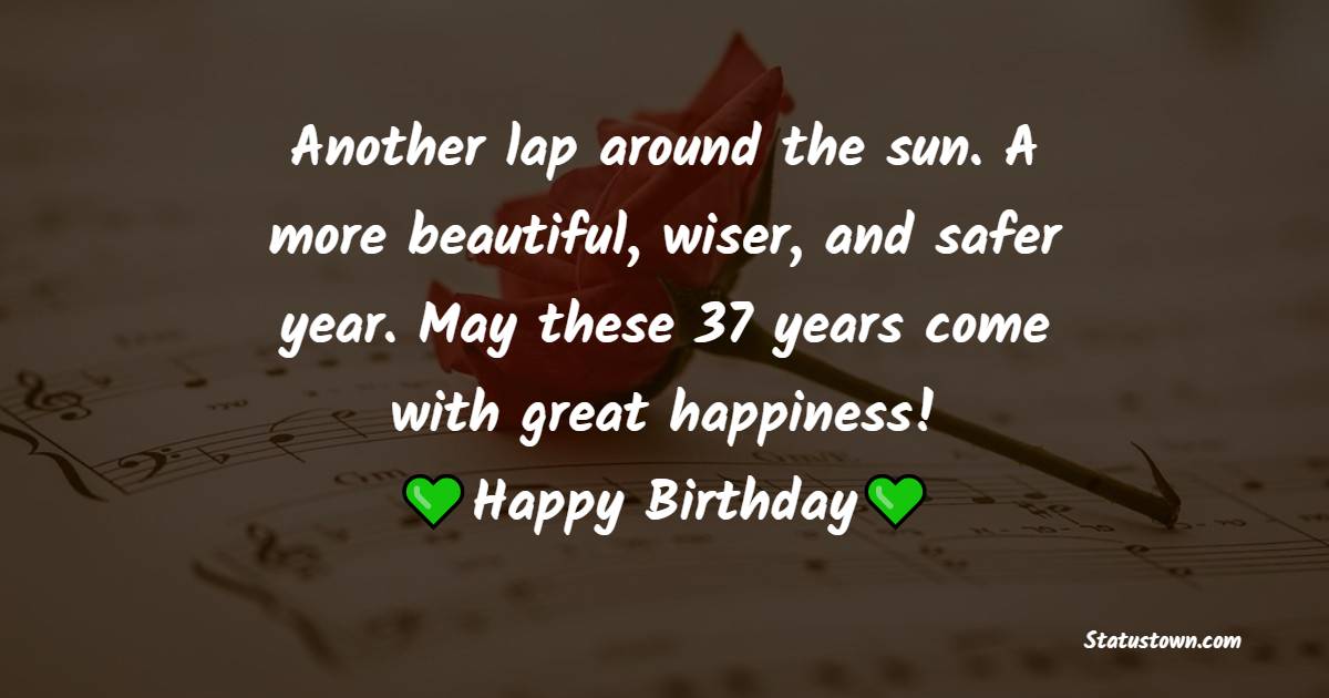 Best 37th Birthday Wishes