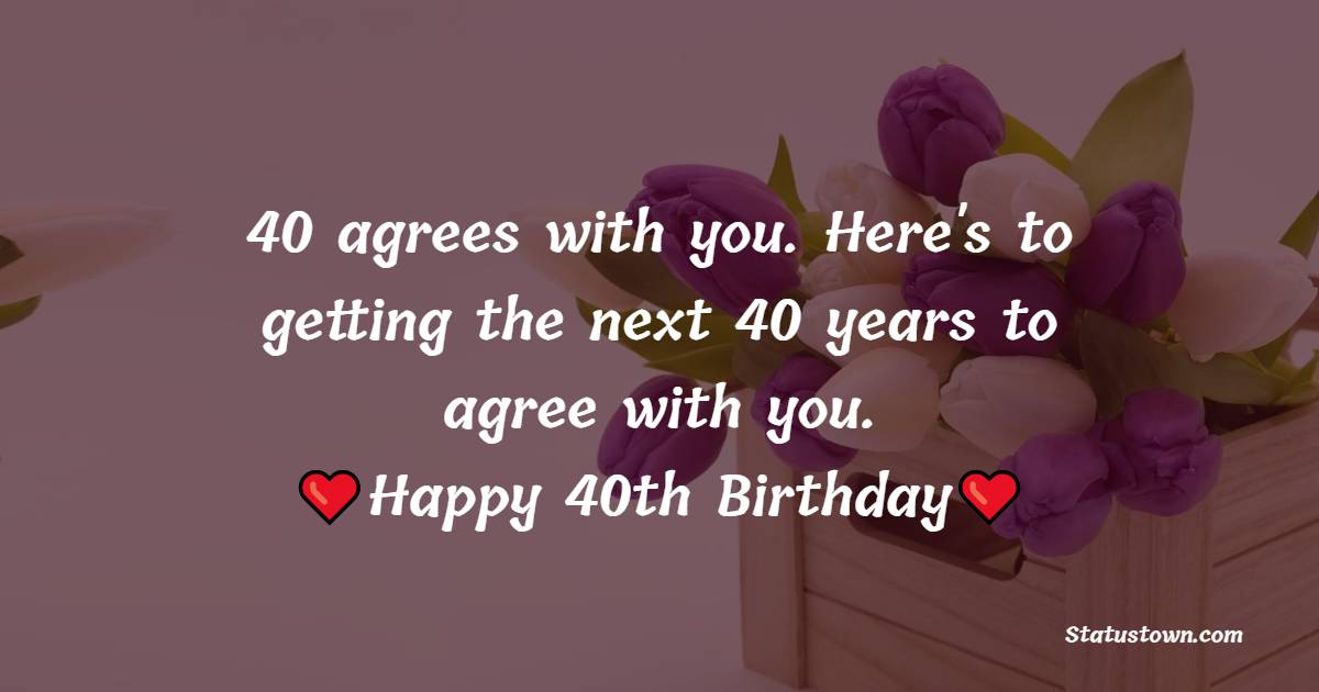 latest 40th Birthday Wishes