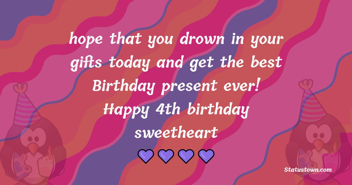 hope that you drown in your gifts today and get the best Birthday ...