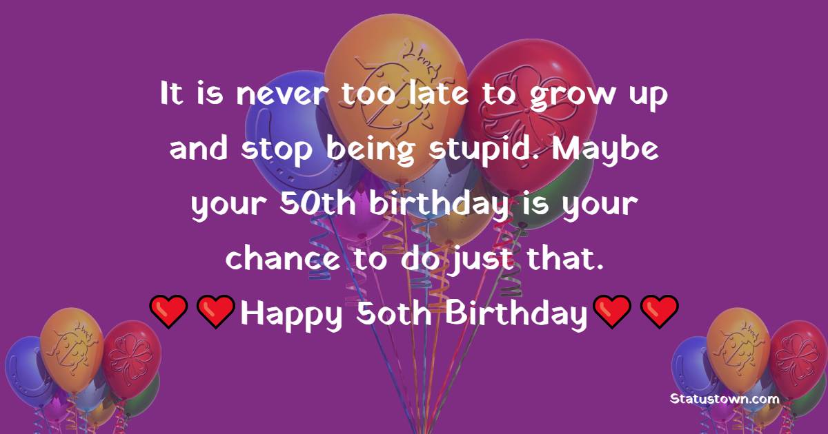 meaningful 50th Birthday Wishes