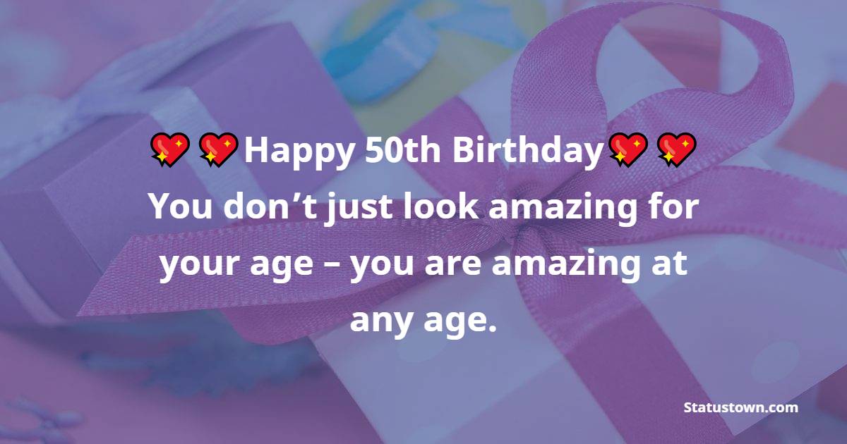 Short 50th Birthday Wishes