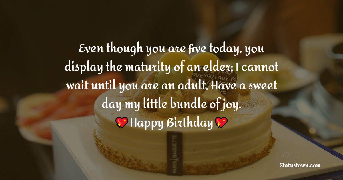 5th Birthday Wishes