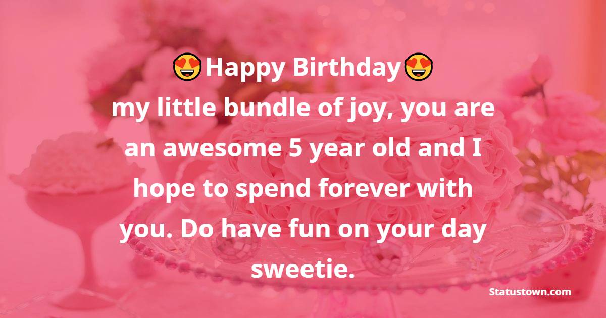 Nice 5th Birthday Wishes