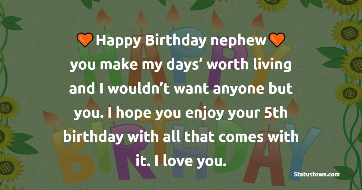 Amazing 5th Birthday Wishes