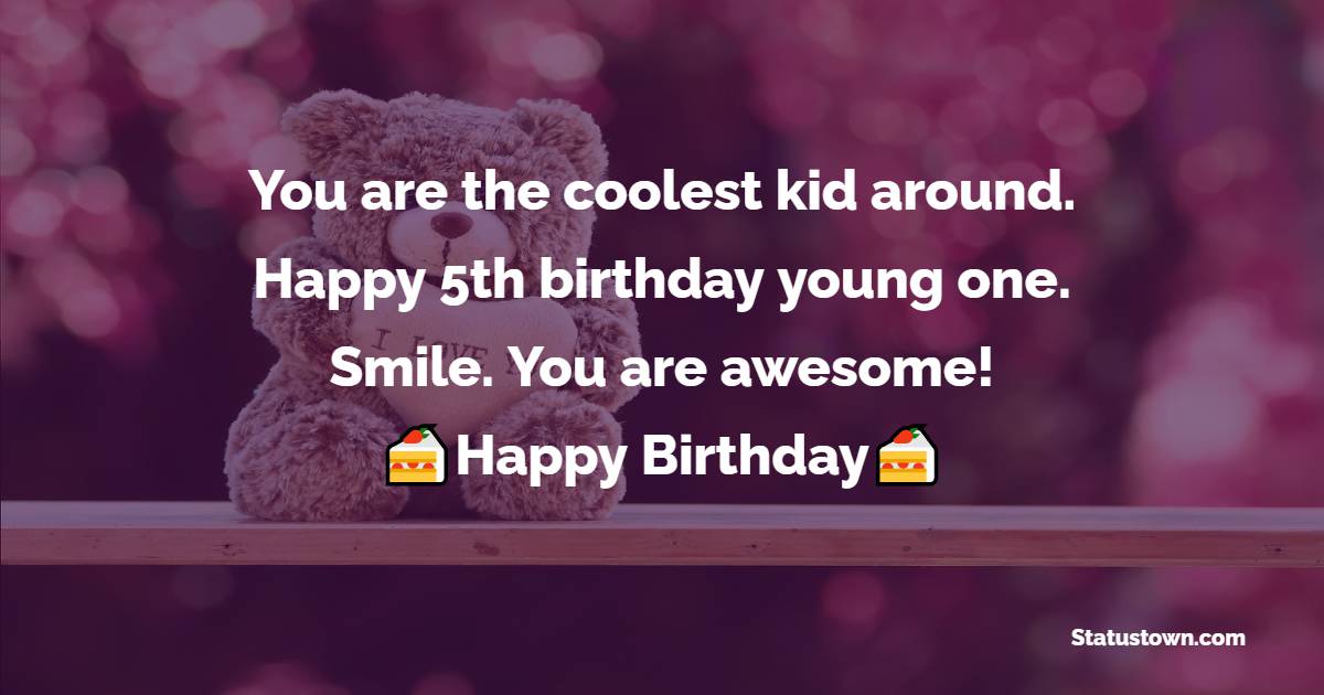 Best 5th Birthday Wishes