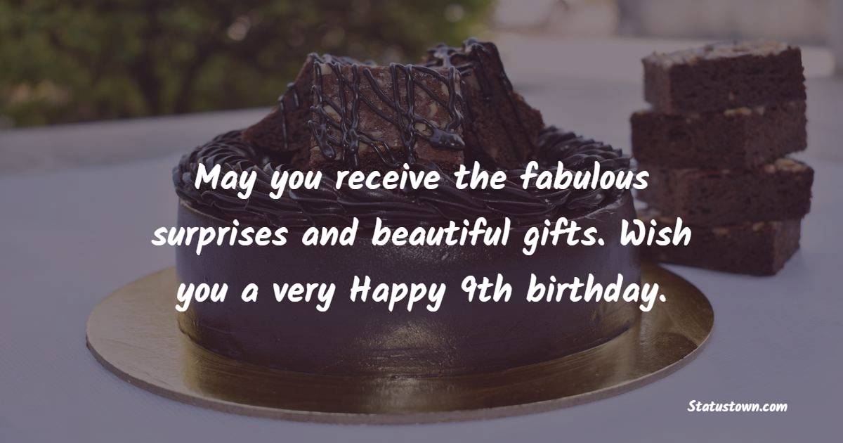 Amazing 9th Birthday Wishes