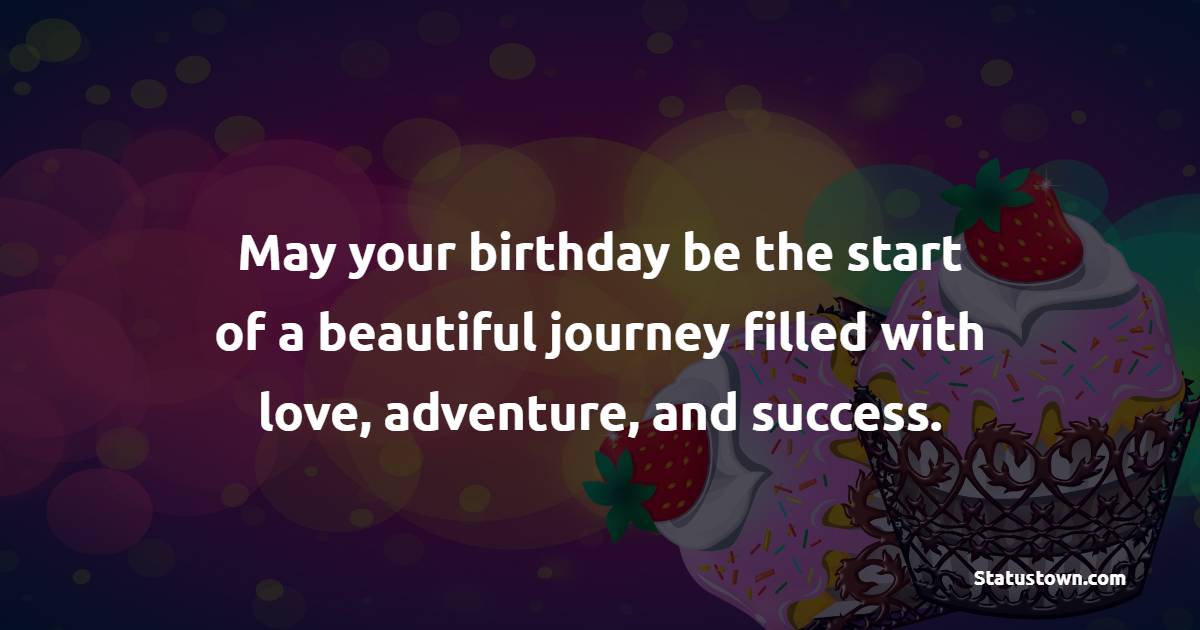 May your birthday be the start of a beautiful journey filled with love, adventure, and success. - Advance Birthday Wishes For Friend