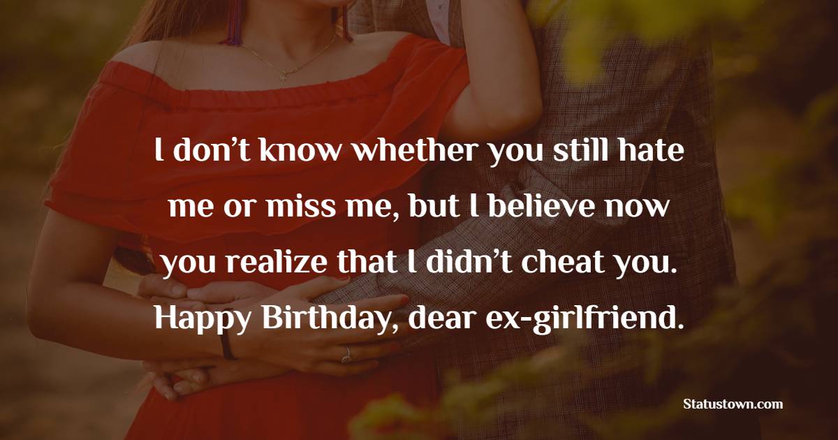 Touching Birthday Wishes Ex-Girlfriend