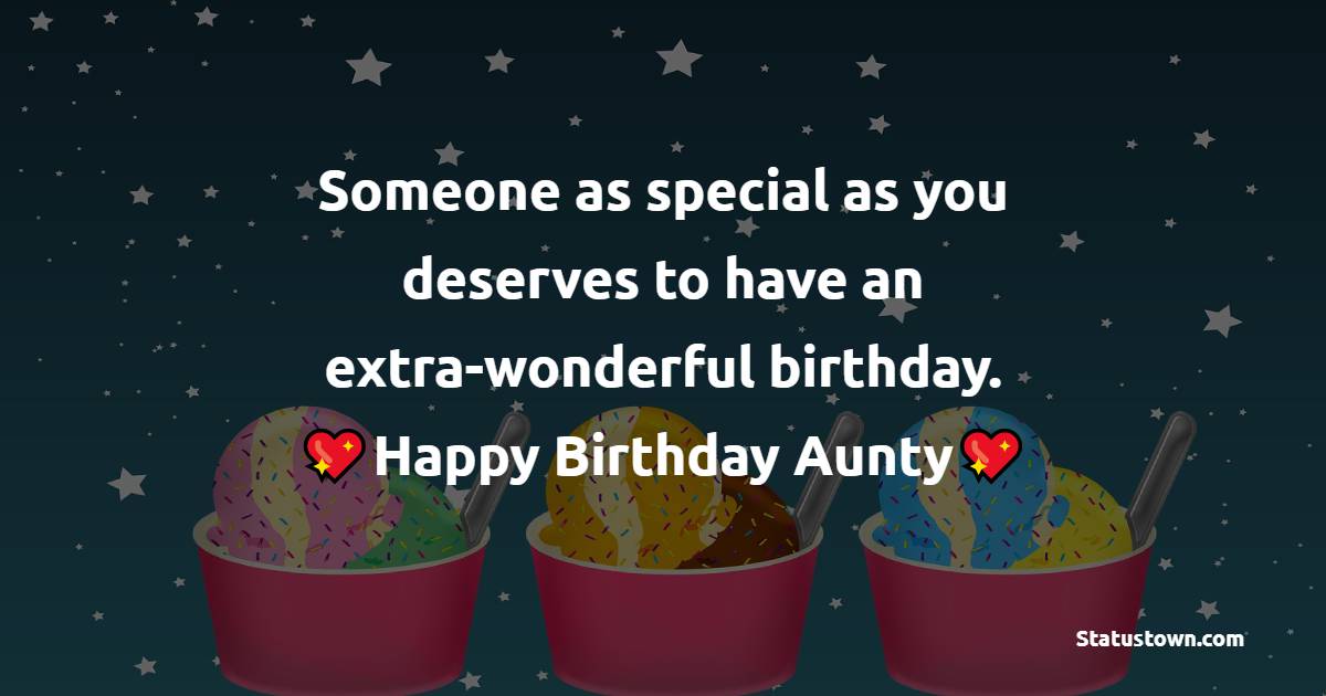 Lovely Birthday Wishes for Aunty