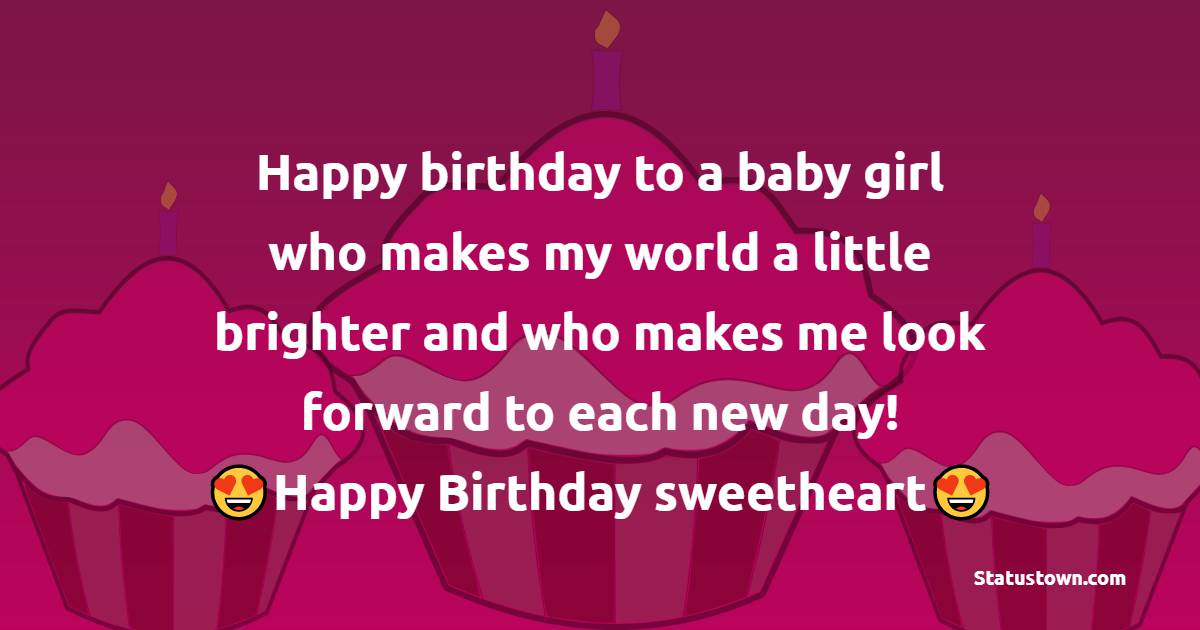 Emotional Birthday Wishes for Baby Girl