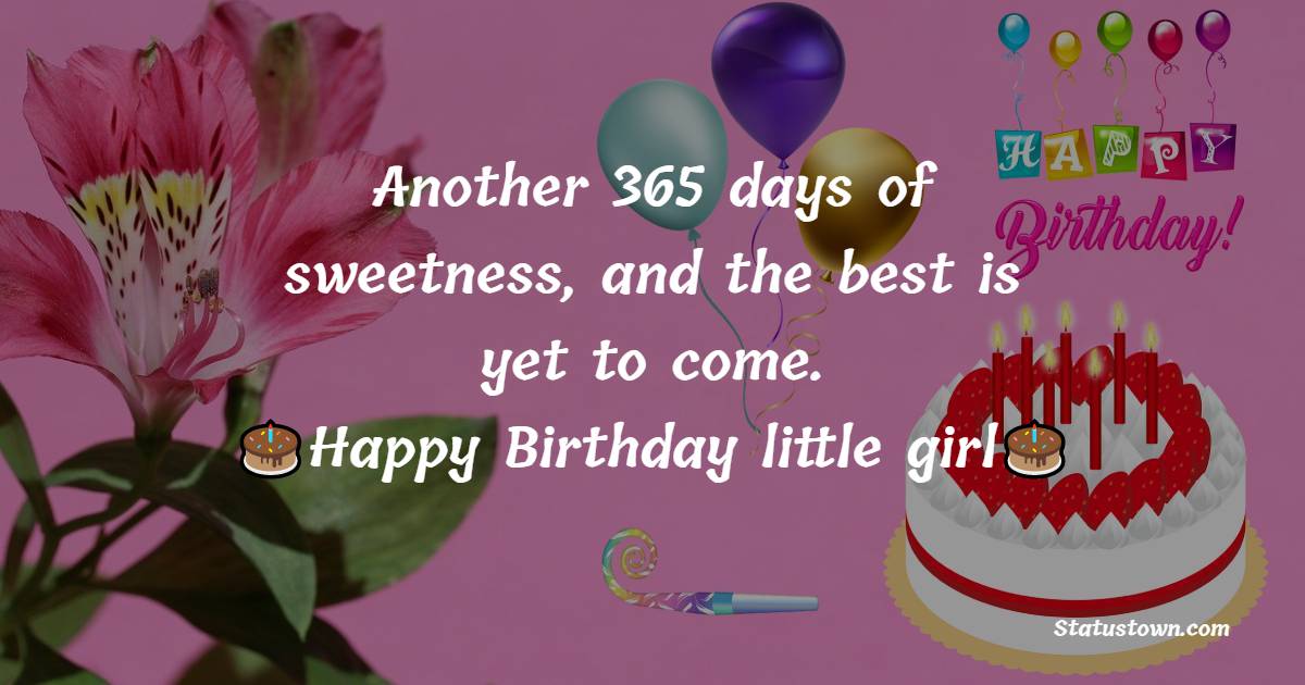 Heart Touching Birthday Wishes for Baby Girl