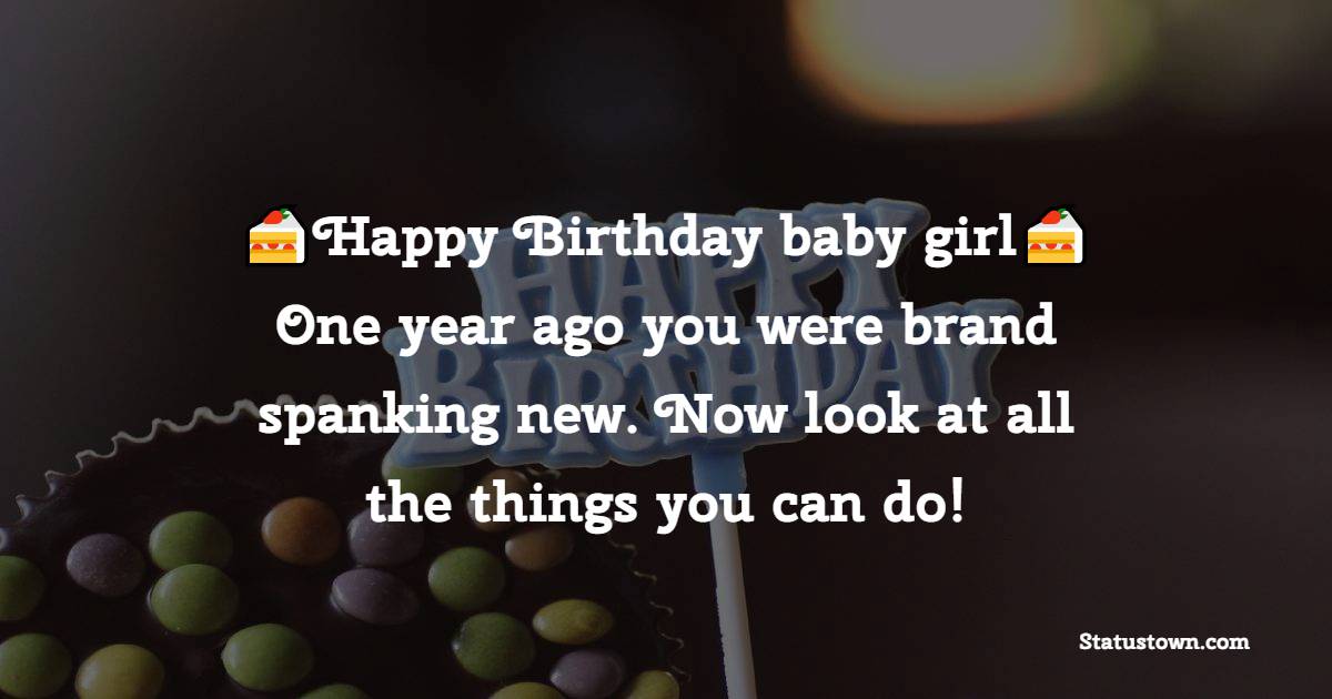 Simple Birthday Wishes for Baby Girl