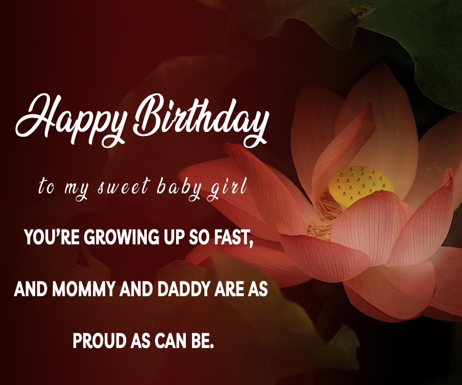 Sweet Birthday Wishes for Baby Girl