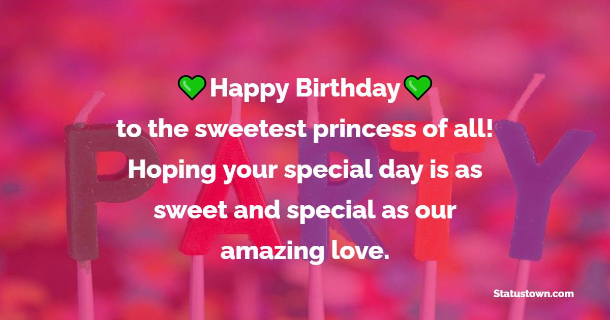 Unique Birthday Wishes for Princess