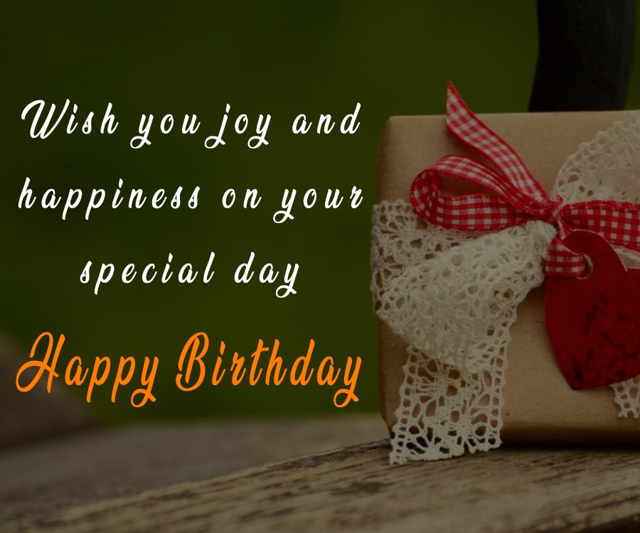   Wish you joy and happiness on your special day.   - Birthday Wishes for Boss