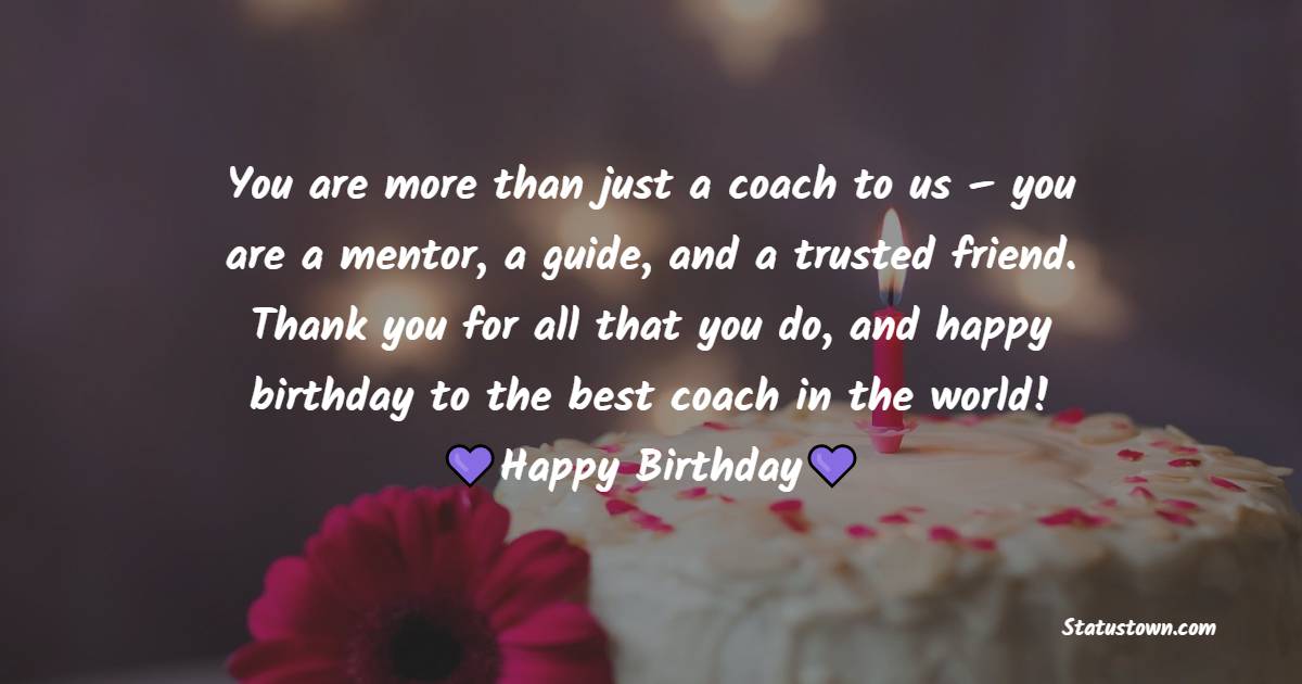 Birthday Wishes for Coach