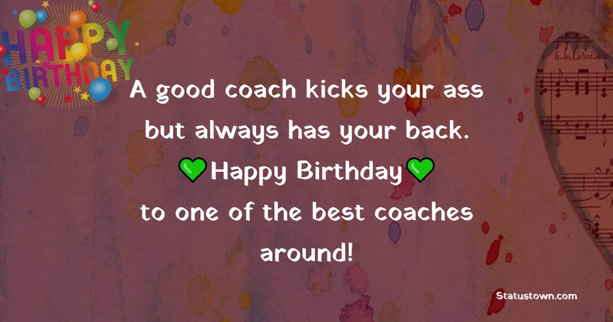 Sweet Birthday Wishes for Coach