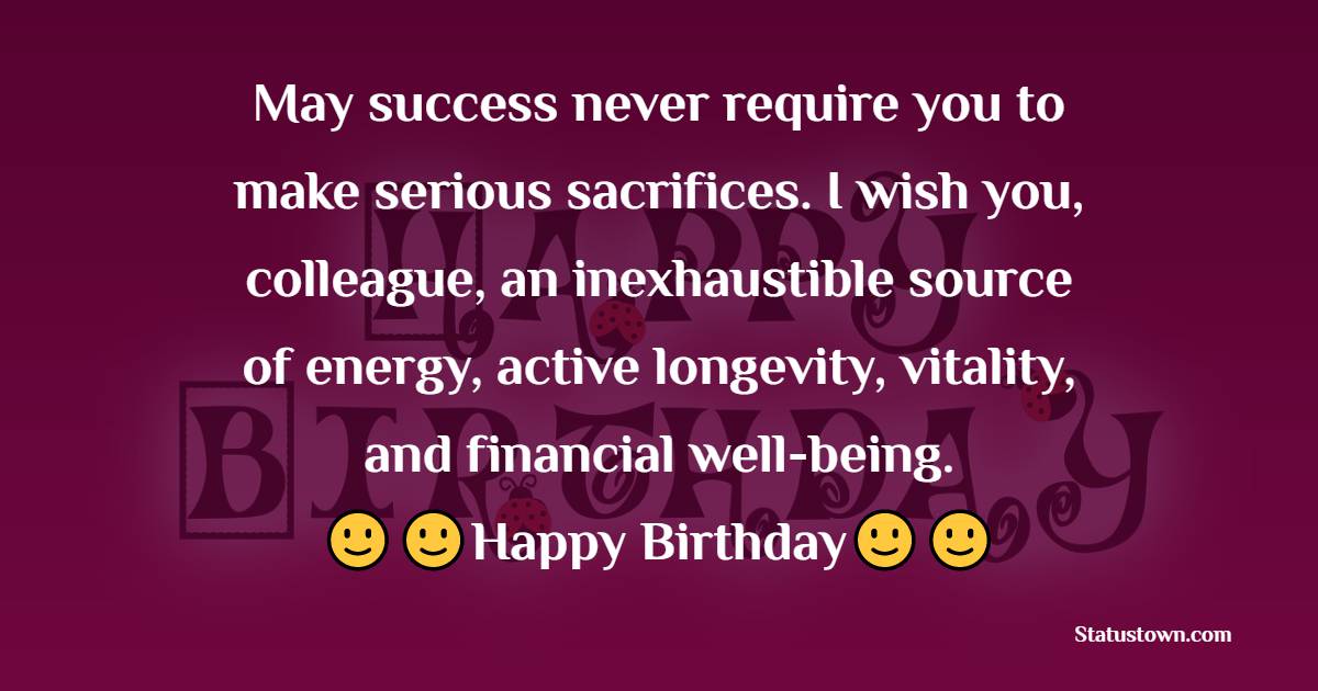 Unique Birthday Wishes for Colleagues