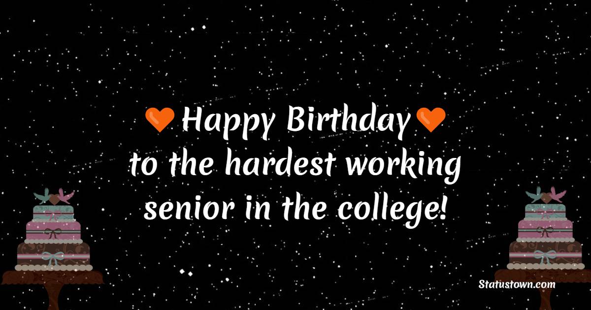 Simple Birthday Wishes for College Senior
