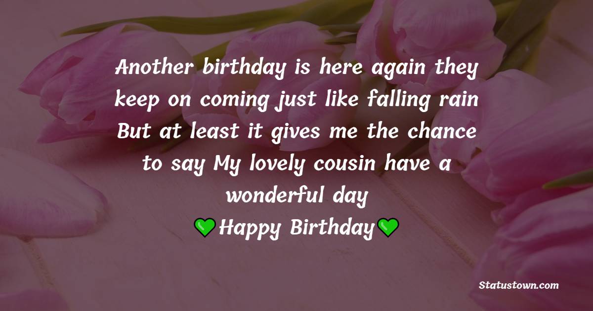 Nice Birthday Wishes for Cousin Sister