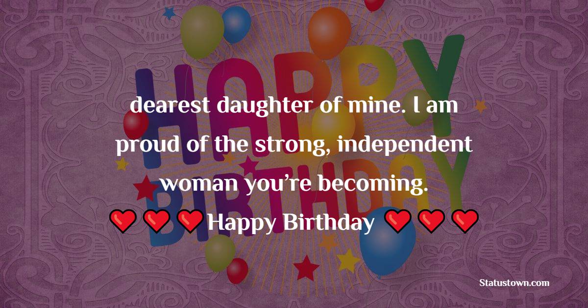 Birthday Text for Daughter