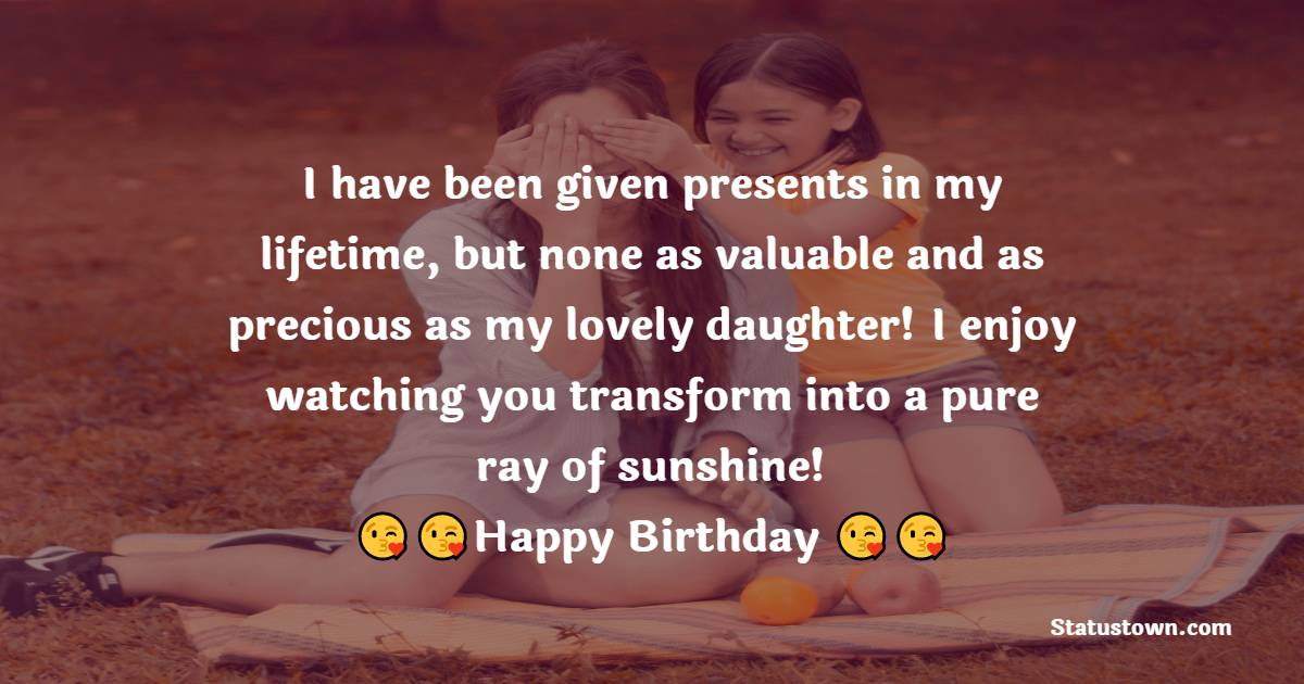 Touching Birthday Wishes for Daughter