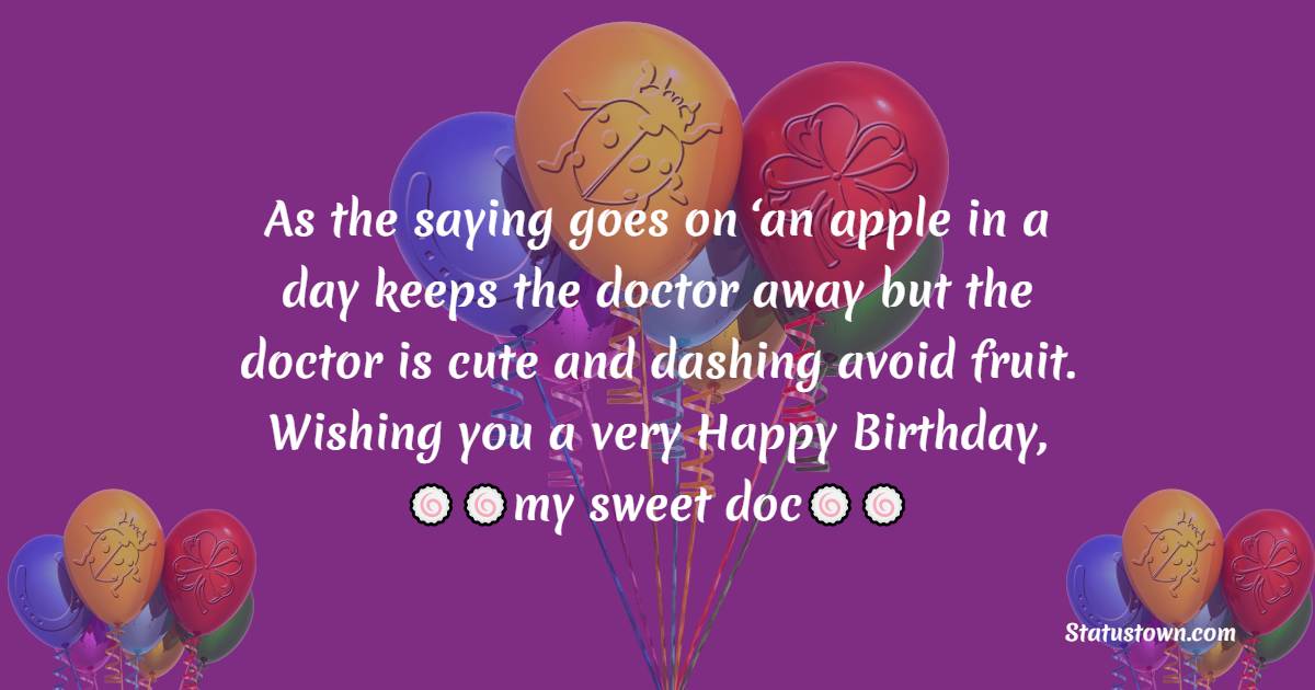 Birthday Text for Doctor