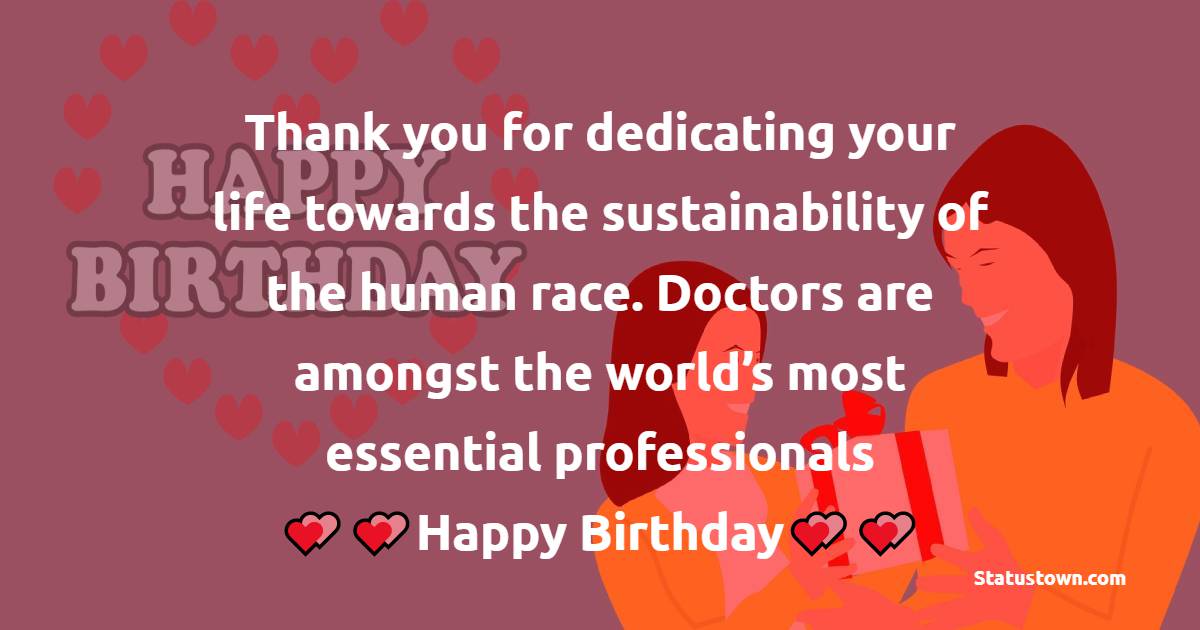 Nice Birthday Wishes for Doctor
