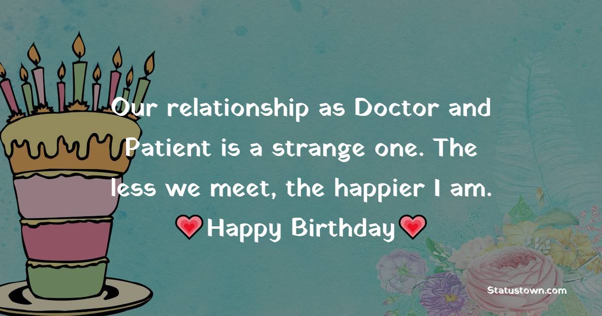 Sweet Birthday Wishes for Doctor