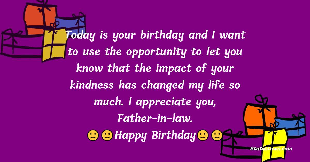 Birthday Quotes for Father in Law