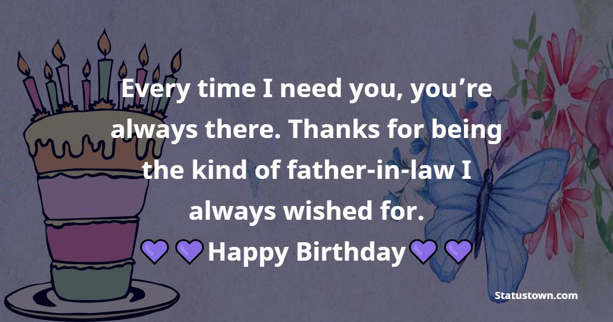 meaningful Birthday Wishes for Father in Law