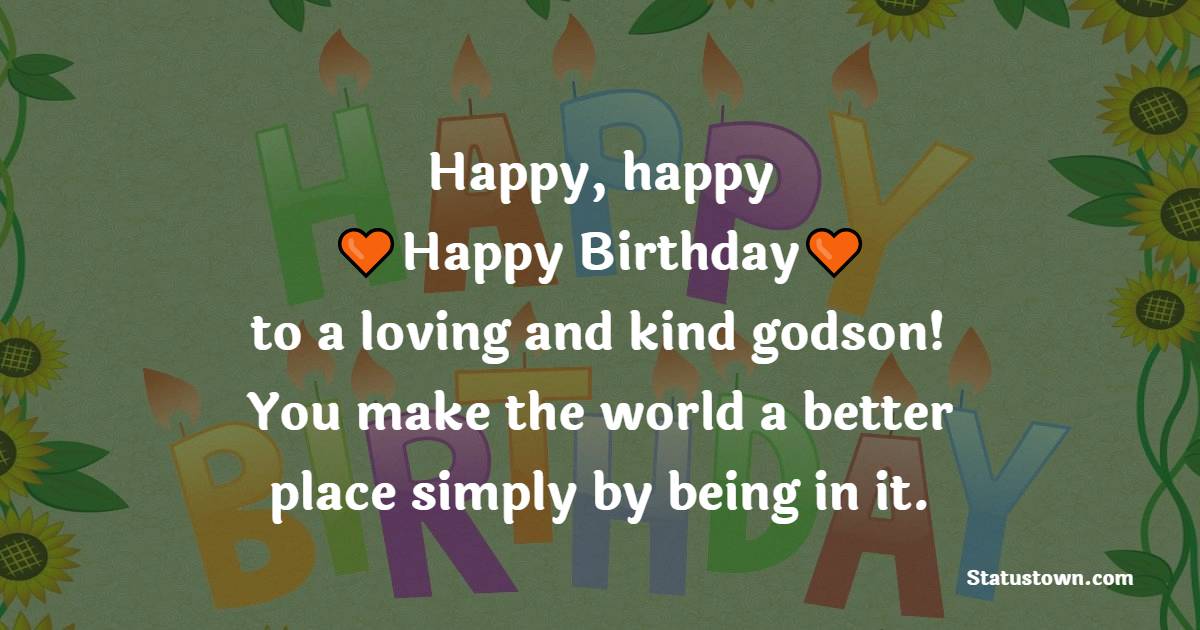 Birthday Wishes for Godson