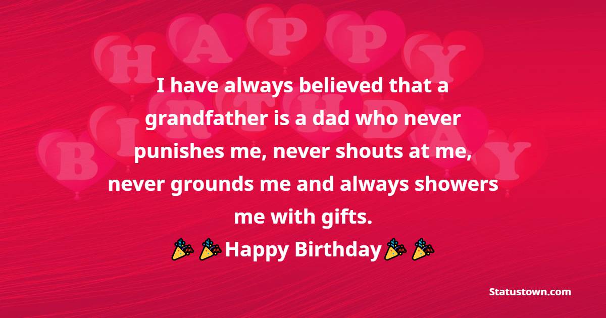 Sweet Birthday Wishes for Grandfather