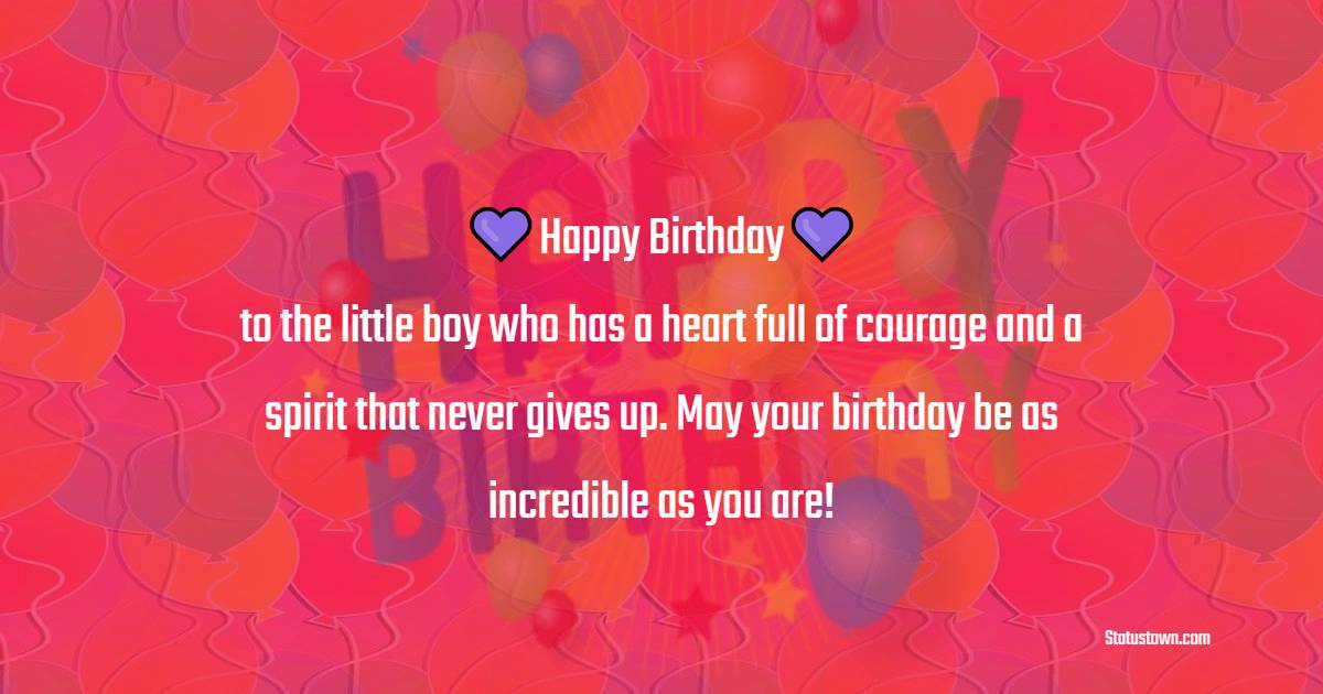 Birthday Wishes for Little Boy